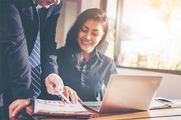 Femme franchisé accompagnement